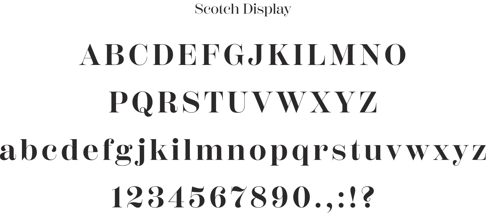 Typeface Example 1